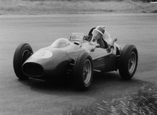 Mike Hawthorn in the Dutch Grand Prix, Zandvoort, 1958. Artist: Unknown