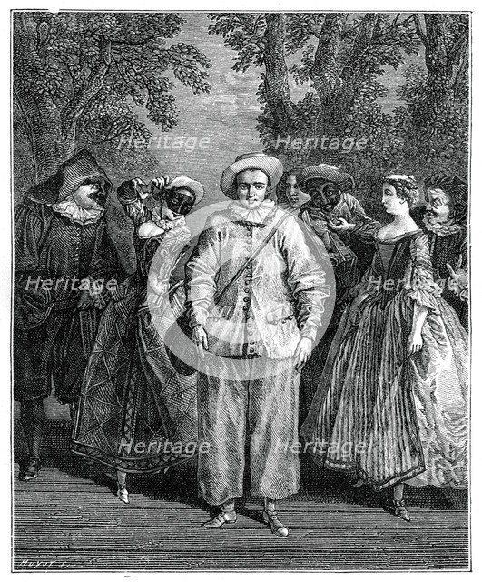 The Italian Theatre, (1885). Artist: Lancret