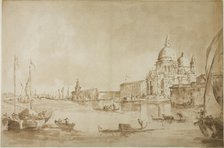 Bacino di San Marco with the Dogana del Mare and Santa Maria della Salute, c.1793. Creator: Francesco Guardi.