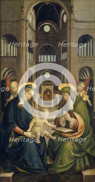 The Madonna and Child with St Anne, 1528. Creator: Defendente Ferrari.