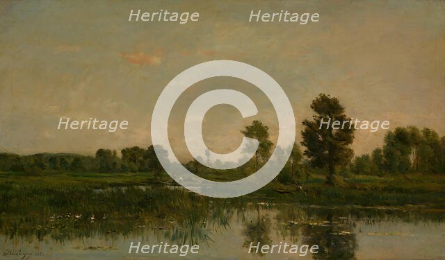 The Marsh, 1871. Creator: Charles Francois Daubigny.
