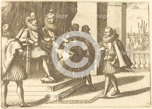 King and Queen in Consultation about the Turks, 1612. Creator: Jacques Callot.