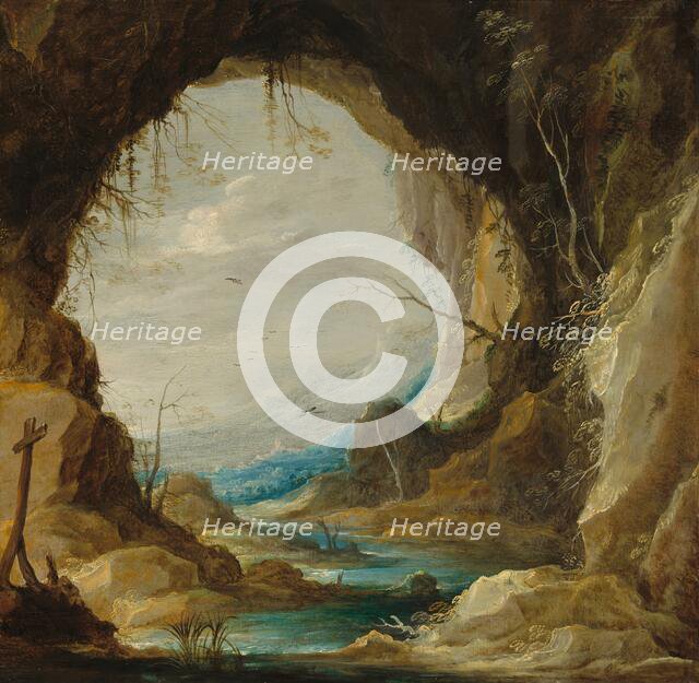 Vista from a Grotto, early 1630s. Creator: David Teniers II.