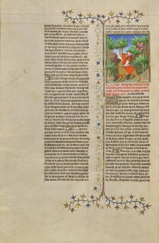 Samson and the Lion; Des cas des nobles hommes et femmes, about 1413-1415. Creators: Boucicaut Master, Workshop of the Boucicaut Master.