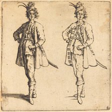 Officer, Front View, 1617 and 1621. Creator: Jacques Callot.