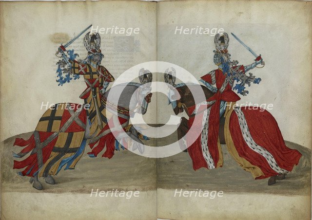 The Tournament Book of René d'Anjou, ca 1447. Artist: Anonymous  