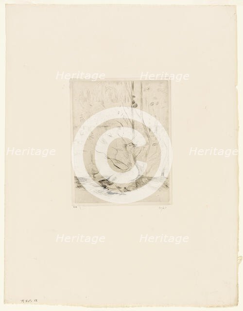 The Goose, 1889. Creator: Berthe Morisot.