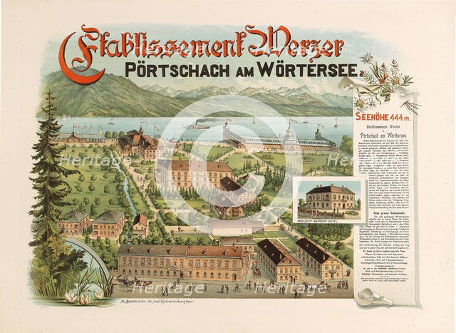 Etablissement Werzer - Pörtschach am Wörthersee, c. 1890. Creator: Anonymous.