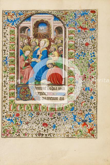 Pentecost; Book of Hours, about 1440-1450. Creator: Workshop of the Bedford Master.