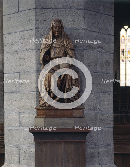 St Bridget, sculpture in Vadstena Abbey, Sweden. Artist: Torkel Lindeberg