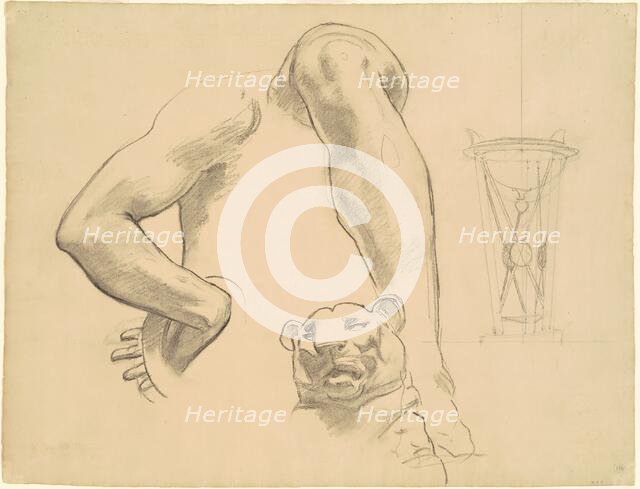 Studies for "Classic and Romantic Art", c. 1921. Creator: John Singer Sargent.