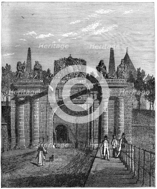 The Gate of Saverne, near Strasbourg, France, 1882-1884. Artist: Levy