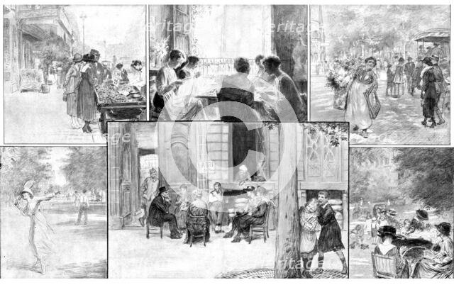 'Paris pendant la "Bataille de Paris"; Journees de juin 1918', 1918. Creator: Unknown.