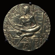 Gold coin of King Samudra Gupta, 4th century. Artist: Unknown