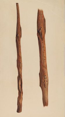 Walking Stick, c. 1937. Creator: Frank Gray.