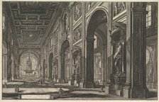 S. Giovanni in Laterano. Interior, ca. 1768. Creator: Giovanni Battista Piranesi.
