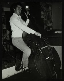 Bassist Chris Laurence playing at The Bell, Codicote, Hertfordshire, 28 October 1980. Artist: Denis Williams