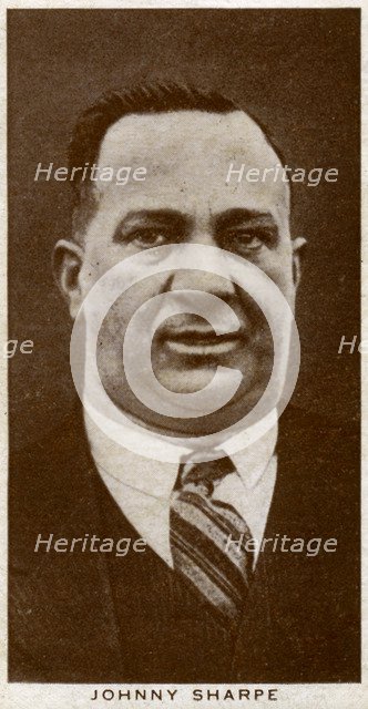 Johnny Sharpe, British boxing manager, 1938. Artist: Unknown