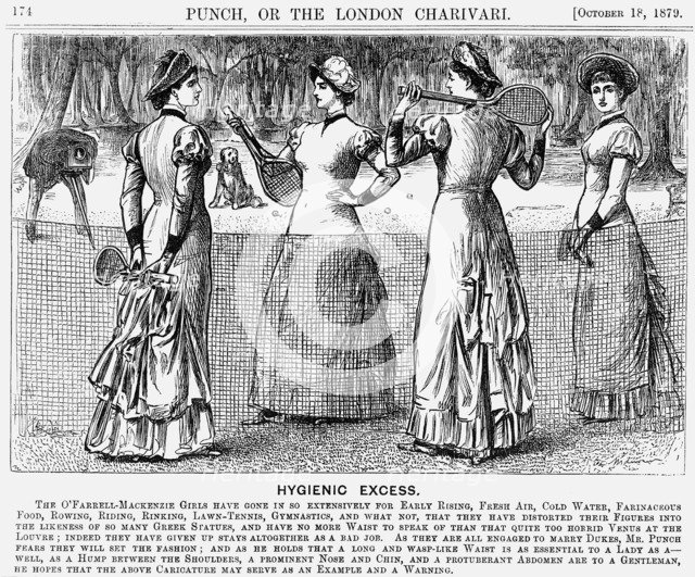 'Hygienic Excess', 1879. Artist: George du Maurier