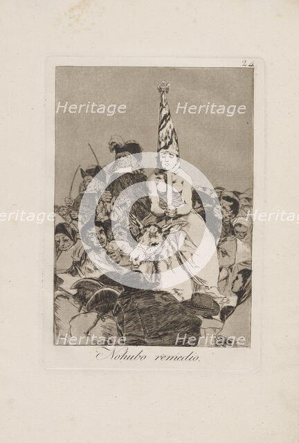 There Was No Remedy (No Hubo Remedio), 1799. Creator: Francisco Goya.