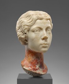 Portrait Head of a Young Woman, A.D. 170-190. Creator: Unknown.