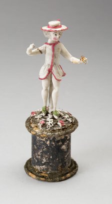 Man Holding a Ball, France, 1750/99. Creator: Verres de Nevers.