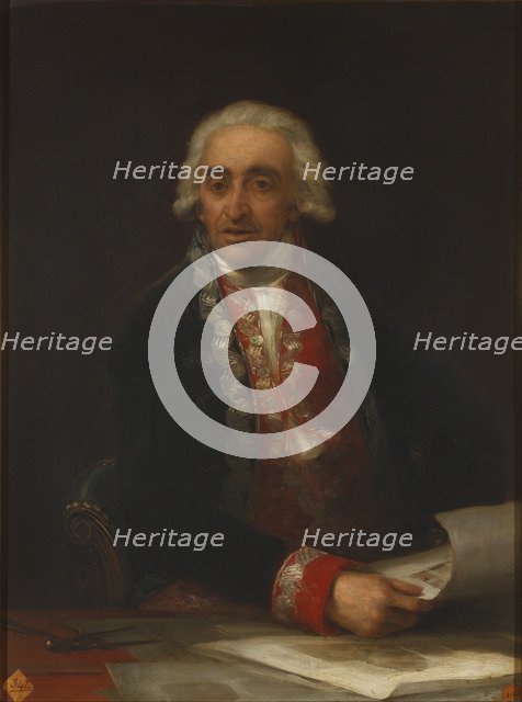 Portrait of Juan de Villanueva. Artist: Goya, Francisco, de (1746-1828)