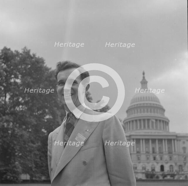 International student assembly, Washington, D.C, 1942. Creator: Gordon Parks.
