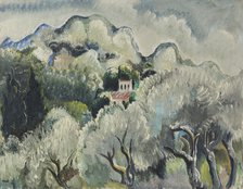Landscape before storm, 1938. Creator: Kleinschmidt, Paul (1883-1949).
