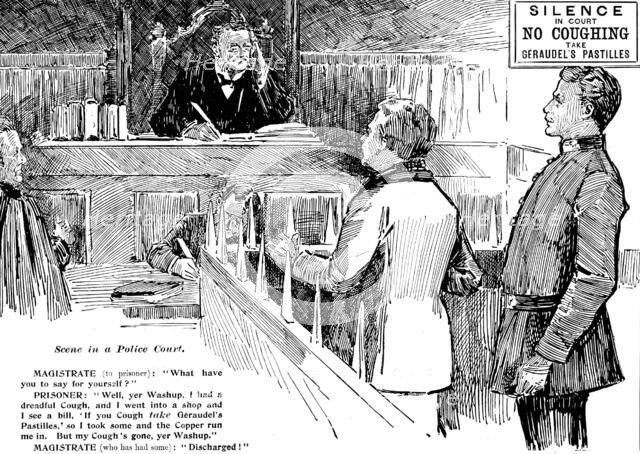 Advertisement for Géraudel's Pastilles, 1898. Creator: Unknown.