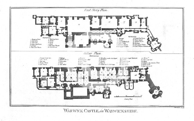 'Warwick Castle, in Warwickshire.', late 18th century. Artist: Thornton.