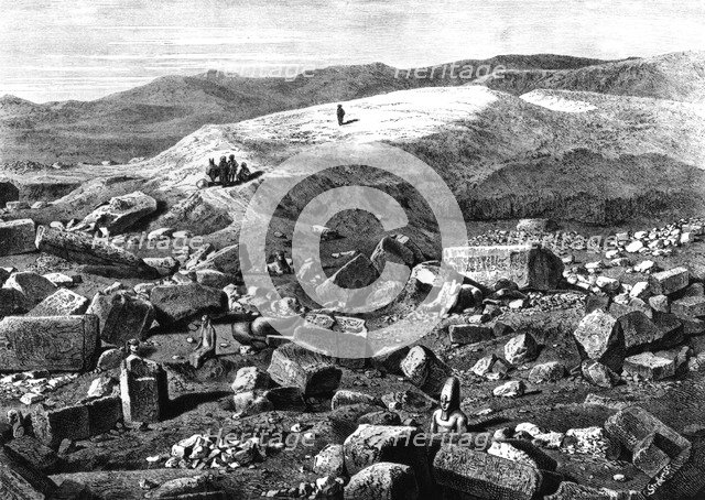 'Ruins at Tanis, Egypt', 1880. Artist: Streller