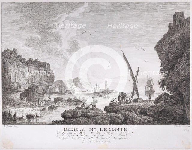 Harbor Scene, ca. 1764. Creator: Franz Edmund Weirotter.