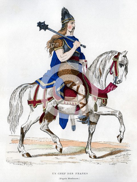 Chief of the Franks, c5th-9th century (1882-1884).Artist: Meunier