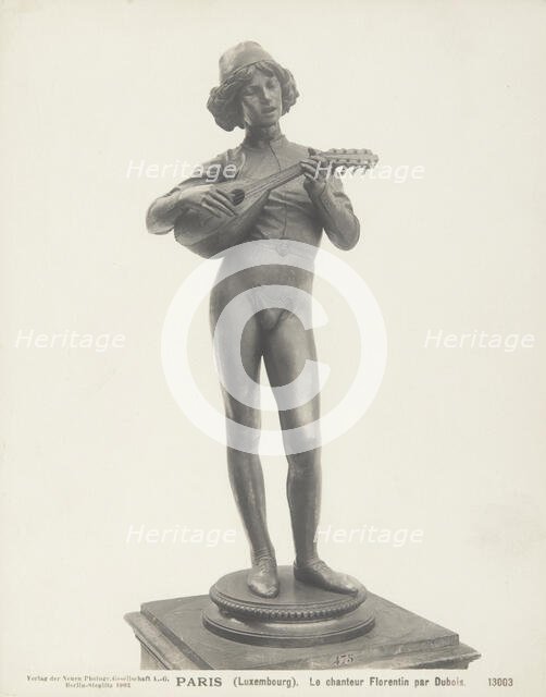 "The Florentine Singer", 1865, (1903). Creator: Neue Photographische Gesellschaft.