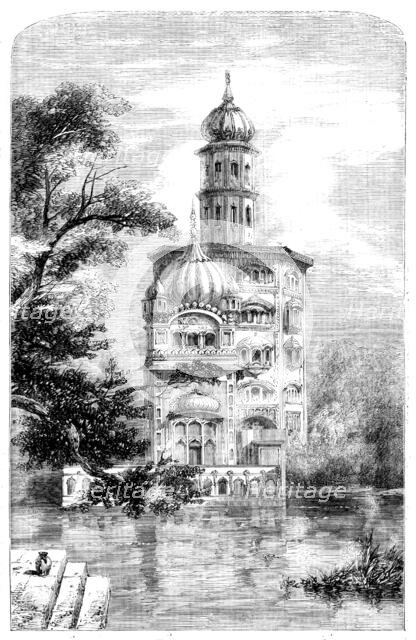 Akalis Tower at Umritzir - from a drawing by W. Carpenter, Jun., 1858. Creator: Unknown.