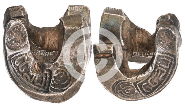 Silver Tamlung. Thailand, Northern Siam. Silver bar Kaikam (Chiang Money), 17th century. Creator: Numismatic, Oriental coins  .