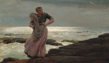 A Light on the Sea, 1897. Creator: Winslow Homer.