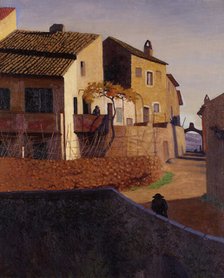 Roman bridge in Cagnes, 1923. Creator: Vallotton, Felix Edouard (1865-1925).