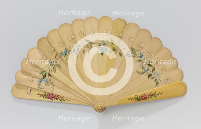 Brisé fan made of wood, 1885.  Creator: Sigisbert Chrétien Bosch Reitz.