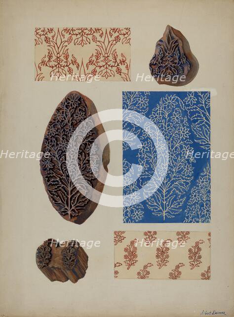 Wood Blocks, c. 1937. Creator: Albert J. Levone.