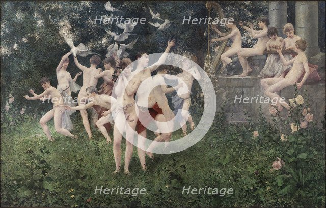 Festival of Spring (Allegoric Scene). Artist: Masek, Karel Vitezslav (1865-1927)