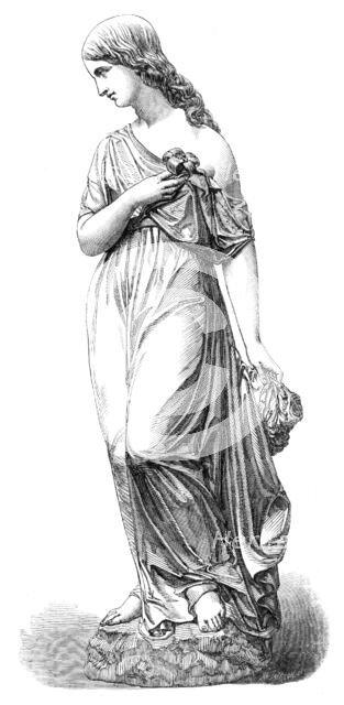 The International Exhibition: marble statue - "Purity" by Matthew Noble, 1862. Creator: Mason Jackson.