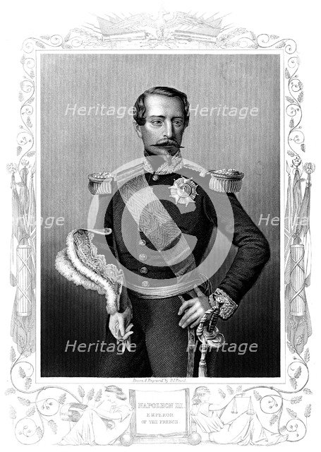 Napoleon III, Emperor of France, mid 1850s. Artist: Unknown