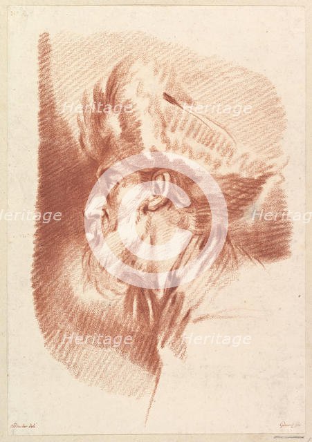 Untitled (Head Of A Man In Turban), mid-18th century to early 19th century. Creator: Francois Gonord.