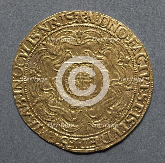 Sovereign of Thirty Shillings (reverse), 1583-1603. Creator: Unknown.