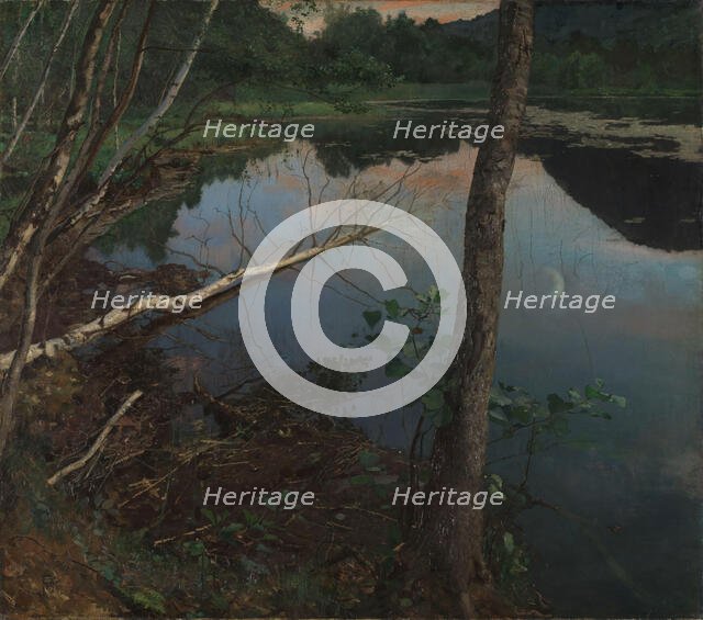 Summer Night, 1886. Creator: Eilif Peterssen.