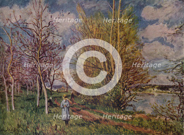 'Spring on the River Banks', late 19th century. (1941). Artist: Alfred Sisley.