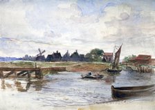 'River Scene', c1864-1930.   Artist: Anna Lea Merritt