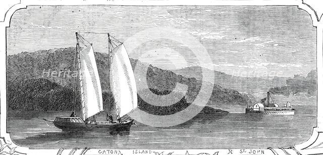 Caton Island, River St. John, 1860. Creator: Smyth.